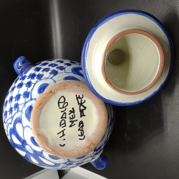 Handmade Clay Jar with Lid - Picture 2 of 4